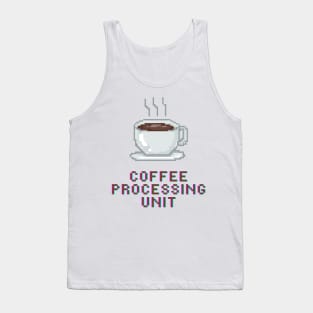 Coffee processing unit Pixel Art Tank Top